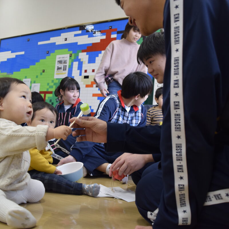 東中3年生と大井児童センターの交流会