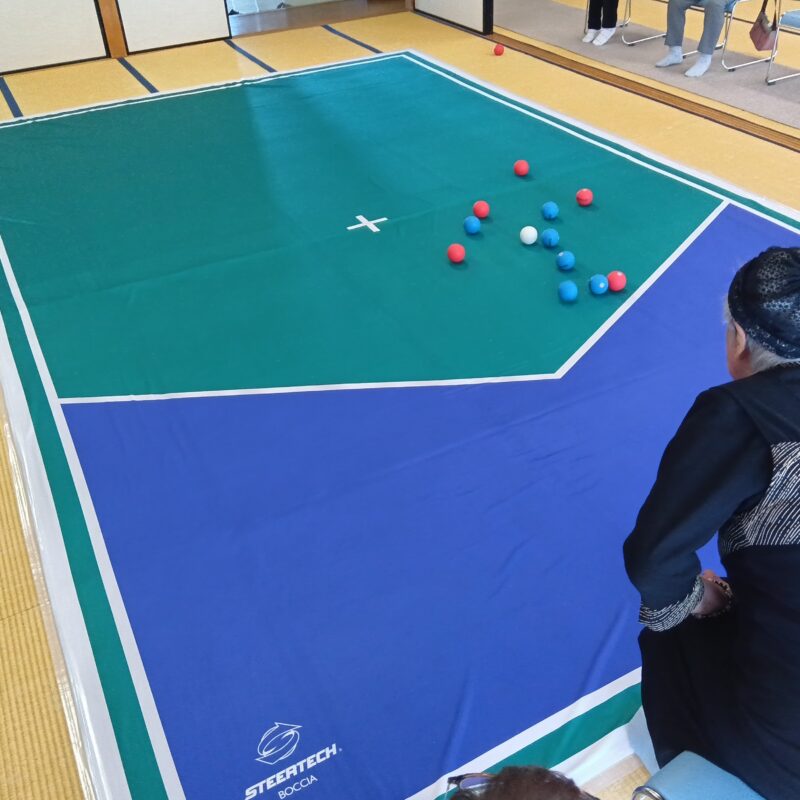 白熱のボッチャ（いきいき教室恵那）