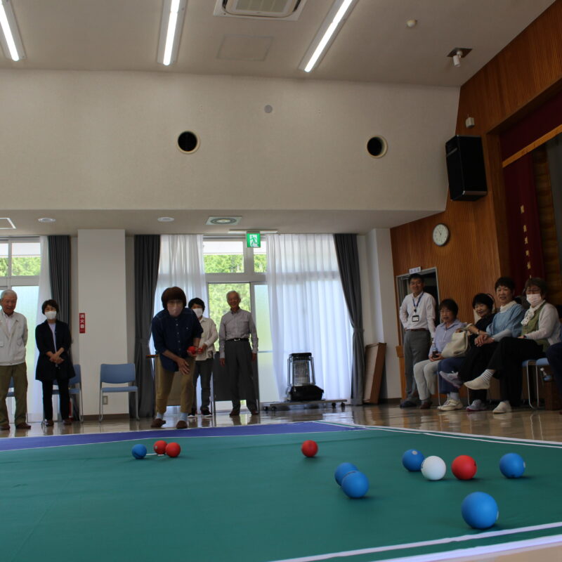 ＜笠周＞民生委員児童委員合同研修会にてボッチャ体験！