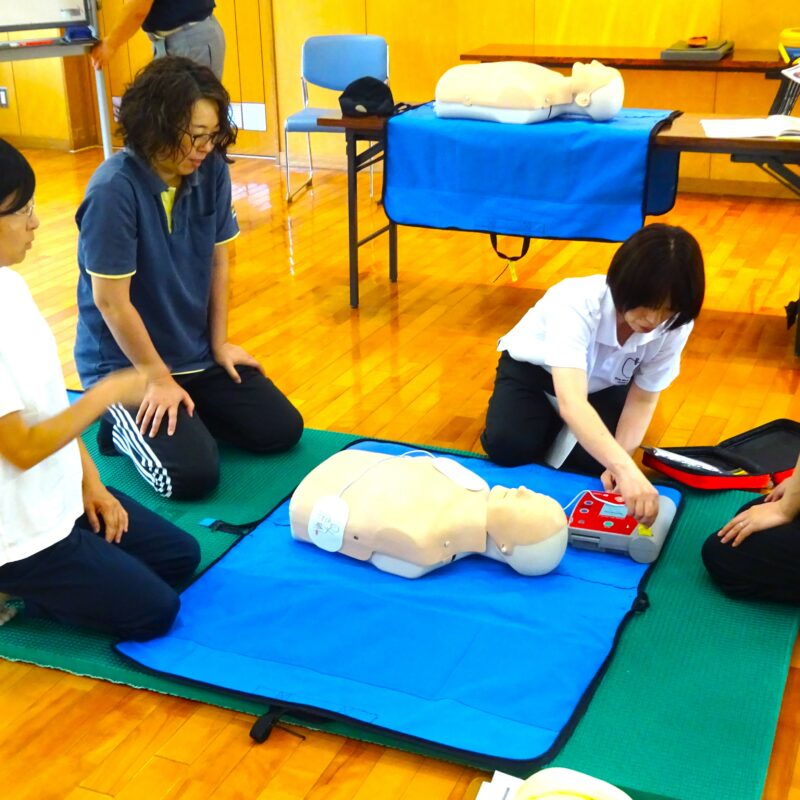 にじの家、おひさま　消防訓練、救命講習（職員対象）