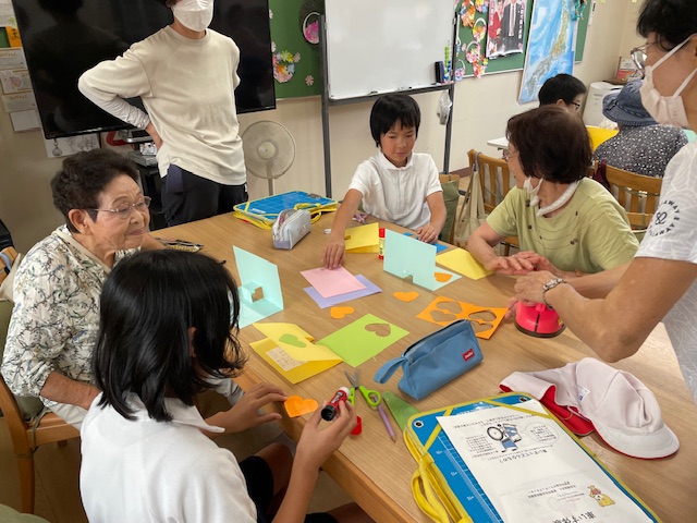 中野方小学校福祉体験学習の様子
