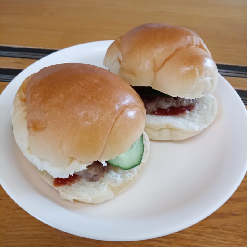 おひさま　小学生クッキング　ハンバーガー