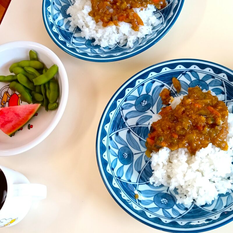 にじの家　土曜日　クッキング（カレー作り）